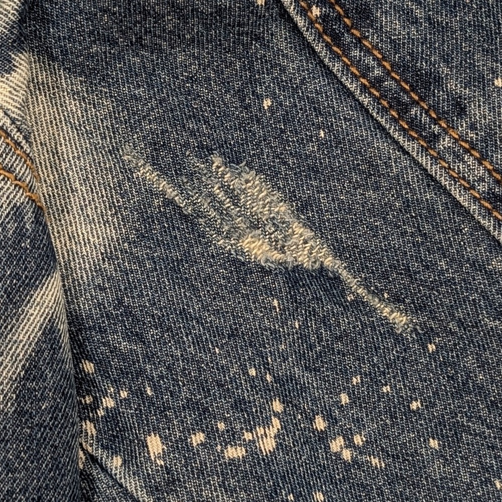 Reason Denim Sherpa Trucker Jacket L Death Before Dishonor Embroidery Distressed - Picture 12 of 14